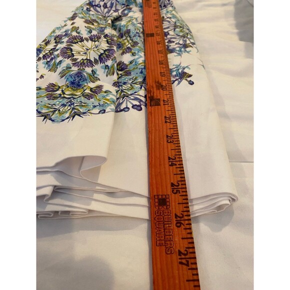 Talbots Womens Floral Skirt Plus Size 14 Pleated Fitted Purple  GORGEOUS - Picture 10 of 11